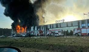   حريق فى مصنع طائرات بدون طيار تملكه الولايات المتحدة 