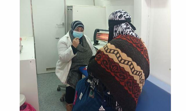 الكشف على 1100 للقافلة الطبية المجانية بالبغادة بالإسماعيلية 