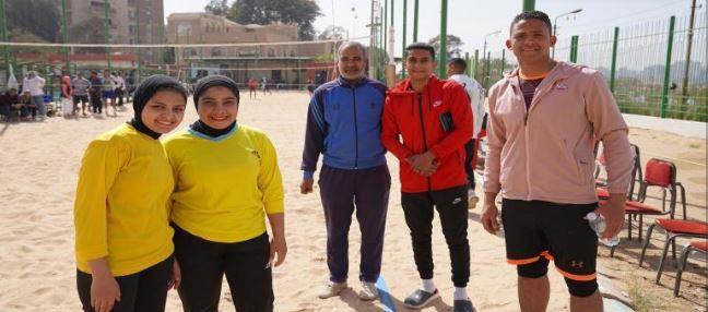 فوز منتخب جامعة سوهاج بالمركز الأول فى بطولة السلة والكرة الشاطئية