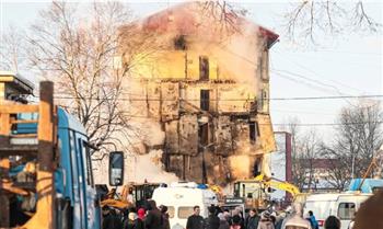   مقتل وإصابة 9 أشخاص في انفجار غاز داخل مبنى سكني شرقي روسيا