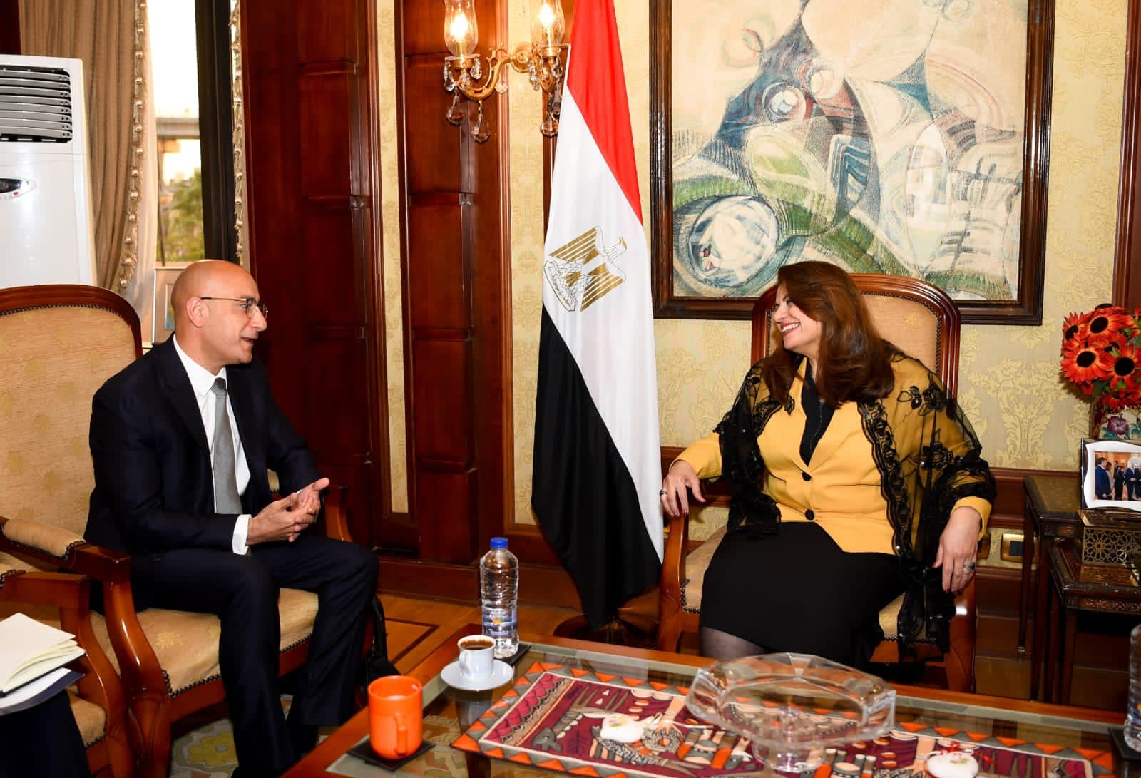 وزيرة الهجرة تستقبل مستثمرا مصريا بارزا بالولايات المتحدة الأمريكية