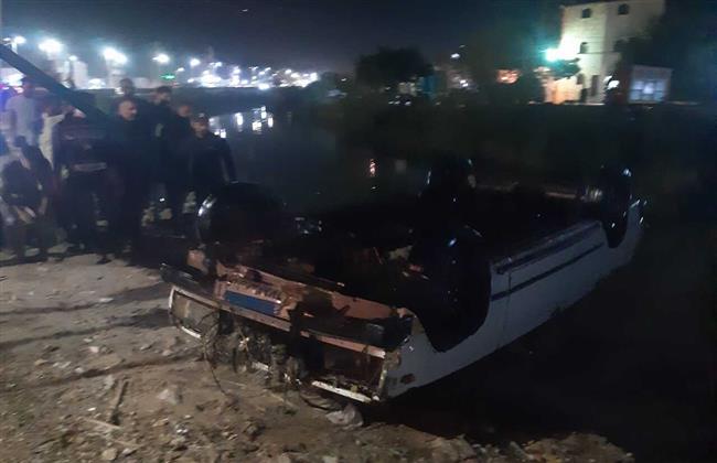 تفاصيل حادث أنقلاب سيارة ملاكى بترعة ومصرع قائدها فى أسيوط