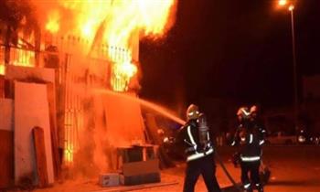   السيطرة على حريق فى جمعية خيرية بالمنيا