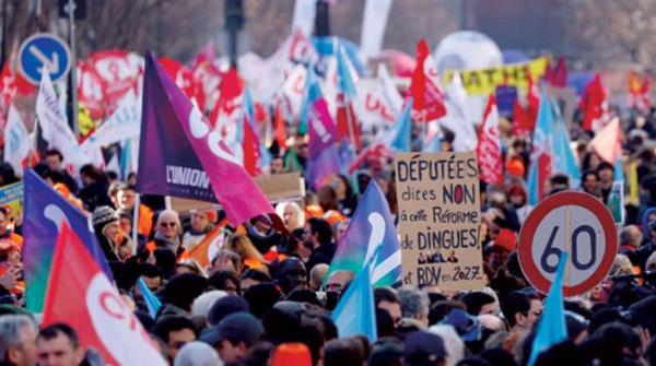 فرنسا تشهد يوما جديدا من الاحتجاجات ضد إصلاح نظام التقاعد