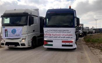   الأردن يسير قافلة مساعدات برية مكونة من 14 شاحنة إلى سوريا