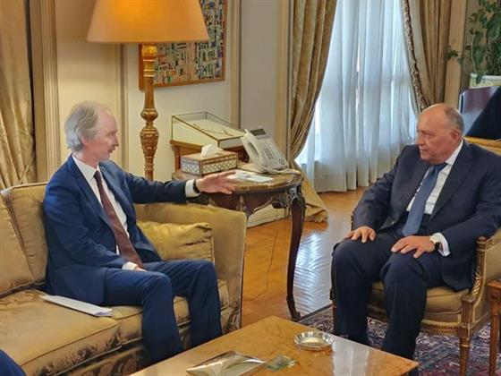وزير الخارجية يستقبل مبعوث الأمم المتحدة الخاص إلى سوريا