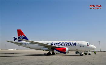   وصول طائرة صربية تحمل 105 أطنان من المساعدات إلى مطار دمشق