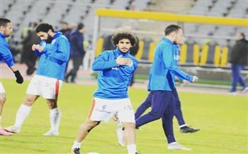 عبد الله جمعة يشارك في مران الزمالك اليوم