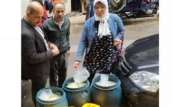   تموين الاسكندرية: ضبط 350 لتر زيت طعام مجهول المصدر 