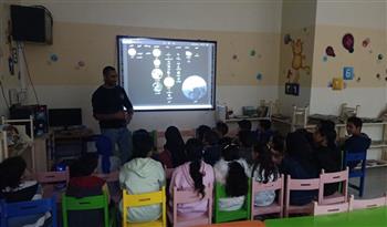   ورشة عمل بمكتبة بكفر الدوار لإستكشاف كوكب الزهرة بالرصد الفلكي بمشاركة 40 طفل وطفلة