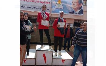 أسرة  طلاب من أجل مصر بـ"رياضية  المنوفية" تحصد جوائز المهرجان الرياضي بالجامعة