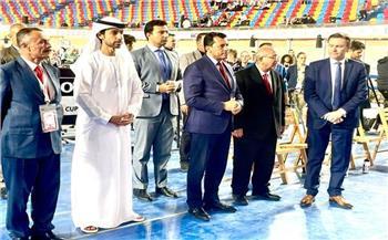 وزير الرياضة ورئيس الاتحاد الدولي للدراجات يفتتحان كأس العالم لدراجات المضمار