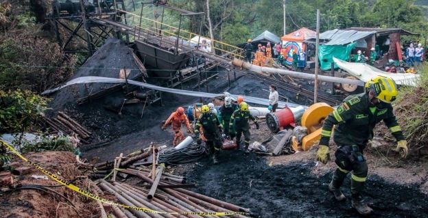 انتهاء عمليات البحث والإنقاذ داخل منجم للفحم انهار مؤخرا وسط كولومبيا