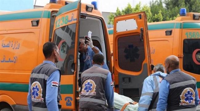 5 مصابين فى حادث سير على دائرى بنى سويف  