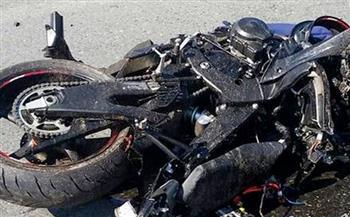 مصرع شخص إثر تصادم دراجة بخارية بمقطورة في نجع حمادي 
