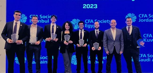 الجامعة البريطانية في مصر تفوز بالمركز الأول إقليميًا في مسابقة تحدي البحوث بدبي (CFA )