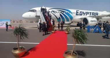 وصول طائرة مصر للطيران الجديدة من طراز A321neo