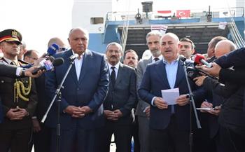   سفينة إمداد تابعة للأسطول البحرى التجارى المصرى تغادر ميناء العريش متجهة إلى سوريا وتركيا