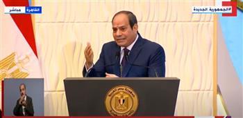 السيسي: المرأة المصرية تصدرت المشهد في ثورة 30 يونيو