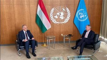   وزير الري يلتقي بوزراء المياه الناميبي وطاجكستان والأمين العام للأمم المتحدة