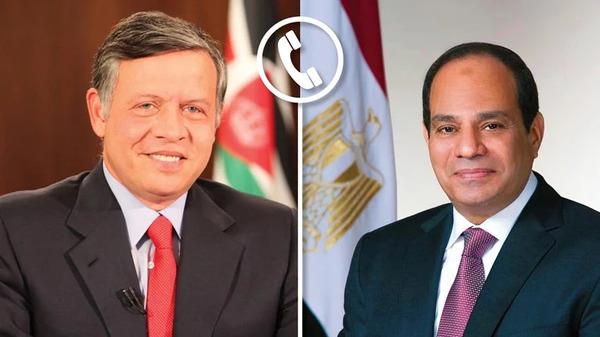 الرئيس السيسي يهنئ ملك الأردن هاتفيا بحلول شهر رمضان
