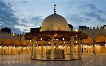   تفاصيل استقبال مسجد عمرو بن العاص المصلين لأداء أول تراويح في رمضان