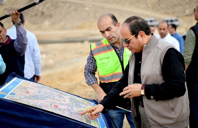 متابعة الرئيس السيسي لأعمال تطوير طرق ومحاور بالقاهرة الكبرى تتصدر اهتمامات الصحف