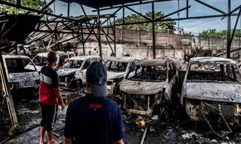 ارتفاع حصيلة ضحايا حريق مستودع وقود بإندونيسيا إلى 33 شخصا