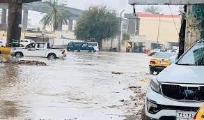    الأمطار الغزيرة في العراق تتسبب فى تعطيل الدراسة 