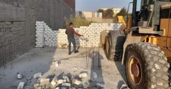 إزالة حالات تعدٍ على أراض زراعية وأعمال بناء مخالف بالإسكندرية