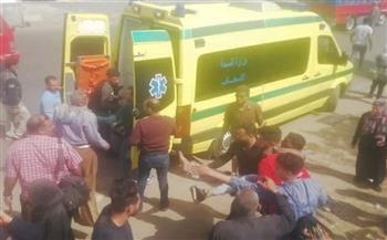 مصرع وإصابة 6 أشخاص في انقلاب توكتوك ببنى سويف