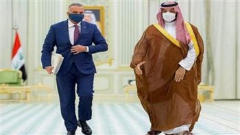   ولي العهد السعودي يبحث تعزيز الشراكة الاستراتيجية مع رئيس وزراء العراق 