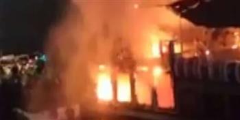   النيران تشتعل بمحال تجارية وتحرك عاجل من السلطات فى بغداد