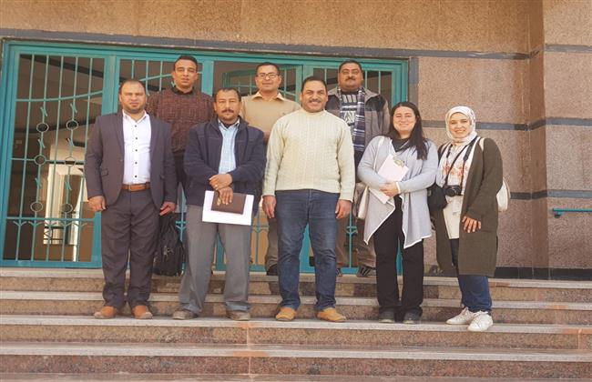 وفد من هيئة امديست يزور جامعة سوهاج لاستكمال تجهيزات مبني مركز خدمة الطلاب ذوي الإعاقة بالمقر الجديد