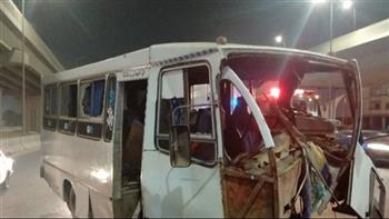   إصابة 14 شخصا في حادث «تصادم» على الطريق الأوسطي