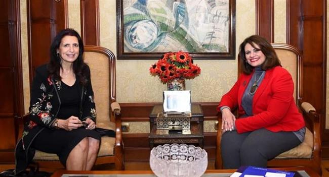 وزيرة الهجرة تستقبل المدير التنفيذي ومدير البرامج في «هيئة فولبرايت» بمصر