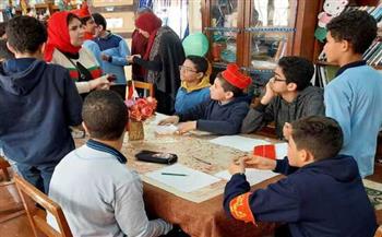   زيارة مدرسة الشوربجي الإعدادية بنين بكوم حمادة وتنظيم 3 ورش عمل استفاد منها الطلاب