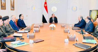 الرئيس السيسي يتابع الموقف التنفيذى لمشروع الإنتاج الزراعى فى الدلتا الجديدة