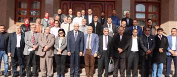 رئيس جامعة المنوفية يعقد مؤتمرا صحفيا موسعا لمناقشة ملفات التطوير بالجامعة 