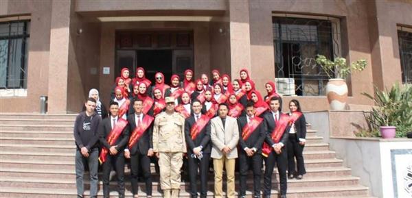طلاب جامعة المنوفية فى زيارة إلي بانوراما حرب أكتوبر
