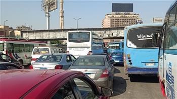 الحالة المرورية في شوارع وميادين القاهرة والجيزة 