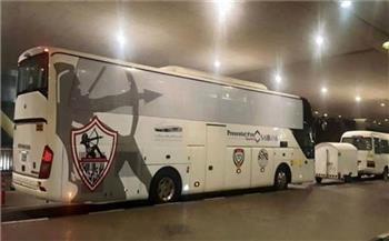 حافلة الزمالك تصل ستاد الجيش ببرج العرب استعدادا لمواجهة الترجي