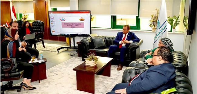 اجتماع مشترك بين هيئة الاعتماد والرقابة الصحية والأمانة العامة للمراكز الطبية المتخصصة