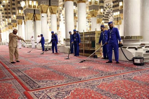 التشغيل والصيانة بالمسجد النبوي الشريف تستكمل جاهزيتها لشهر رمضان
