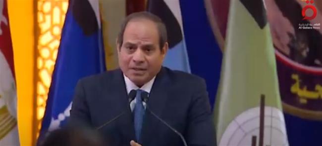 الرئيس السيسي : لن نسمح لأحد برفع السلاح ضد الدولة.. وسنعبر الأزمة الاقتصادية بأمان