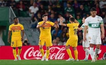 برشلونة يفوز 4-صفر على إلتشي ويعزز الصدار للدوري الاسباني
