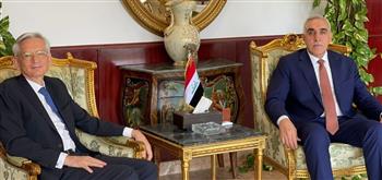   سفير جُمهوريَّة العراق فى القاهرة يستقبل السفير الفرنسي 