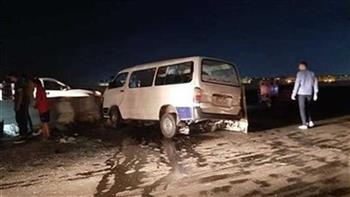   إصابة 9 أشخاص في انقلاب ميكروباص بالطريق الصحراوي الشرقي بالمنيا