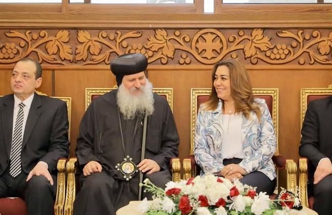 محافظ دمياط تقدم التهنئة بمناسبة عيد القيامة المجيد بكنيسة العذراء
