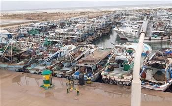   كفرالشيخ: إغلاق ميناء الصيد البحري ببرج البرلس لسوء الأحوال الجوية